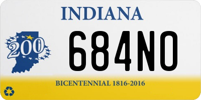 IN license plate 684NO