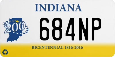 IN license plate 684NP