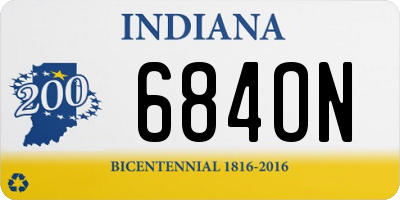IN license plate 684ON