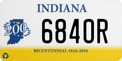 IN license plate 684OR