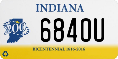 IN license plate 684OU