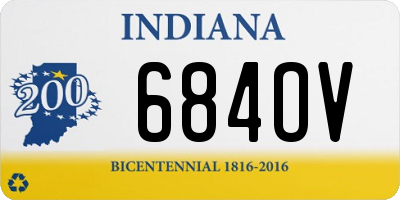 IN license plate 684OV