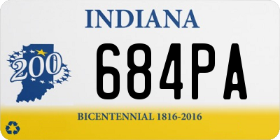 IN license plate 684PA