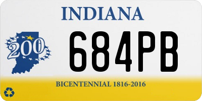 IN license plate 684PB