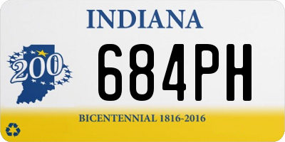 IN license plate 684PH