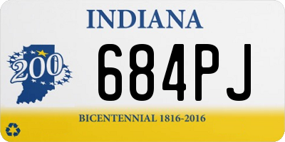 IN license plate 684PJ