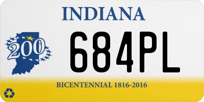 IN license plate 684PL