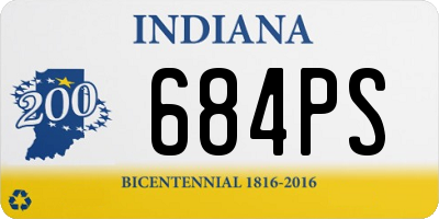 IN license plate 684PS