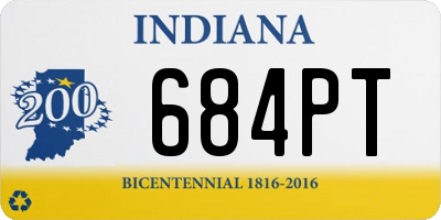 IN license plate 684PT