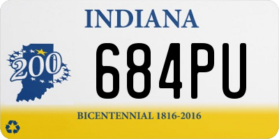 IN license plate 684PU