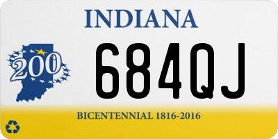 IN license plate 684QJ
