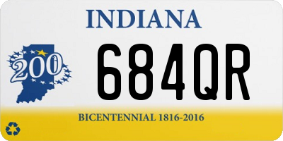 IN license plate 684QR