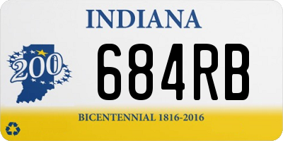 IN license plate 684RB