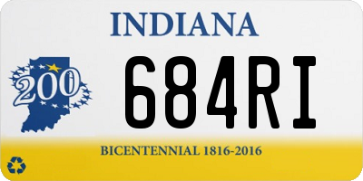 IN license plate 684RI