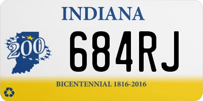 IN license plate 684RJ