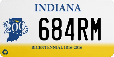 IN license plate 684RM