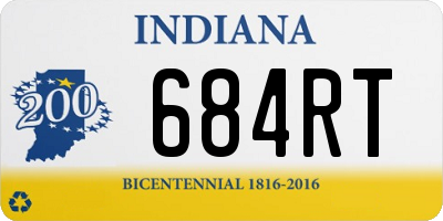 IN license plate 684RT