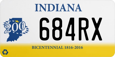 IN license plate 684RX