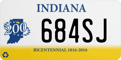 IN license plate 684SJ