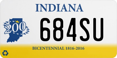 IN license plate 684SU