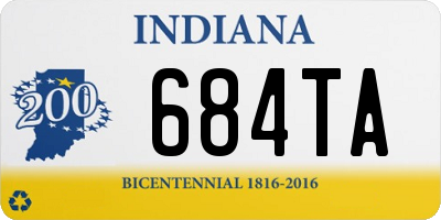 IN license plate 684TA
