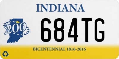 IN license plate 684TG