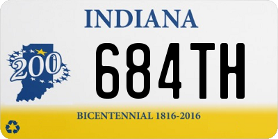 IN license plate 684TH