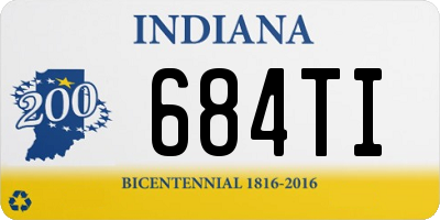 IN license plate 684TI