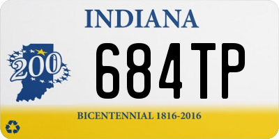 IN license plate 684TP