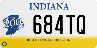 IN license plate 684TQ