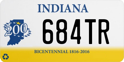 IN license plate 684TR