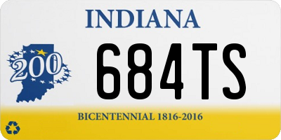 IN license plate 684TS