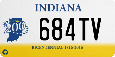 IN license plate 684TV
