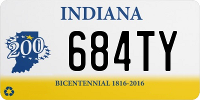 IN license plate 684TY