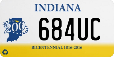 IN license plate 684UC