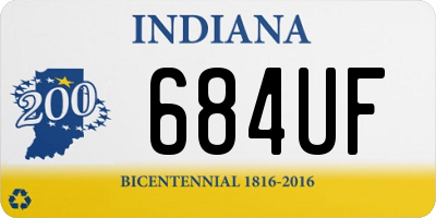 IN license plate 684UF