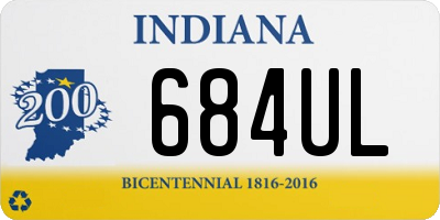 IN license plate 684UL