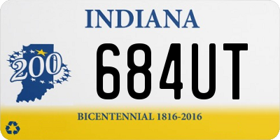 IN license plate 684UT