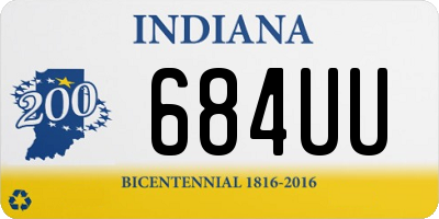 IN license plate 684UU