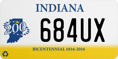 IN license plate 684UX