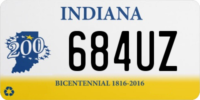 IN license plate 684UZ