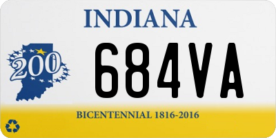 IN license plate 684VA