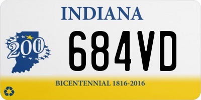 IN license plate 684VD