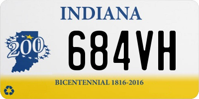 IN license plate 684VH
