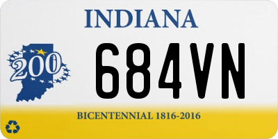 IN license plate 684VN