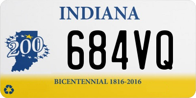 IN license plate 684VQ