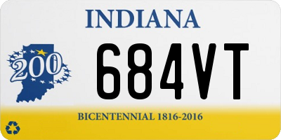 IN license plate 684VT