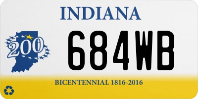 IN license plate 684WB