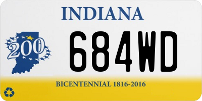 IN license plate 684WD