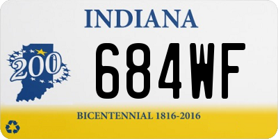 IN license plate 684WF